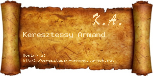 Keresztessy Armand névjegykártya